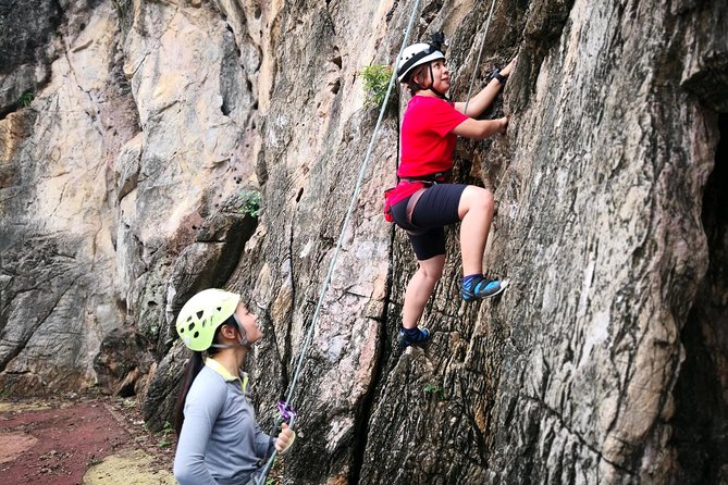 Half-Day Guided Rock Climbing in Batu Caves, Malaysia - The Batu Caves comfort reality: heat, sweat, and staying grippy