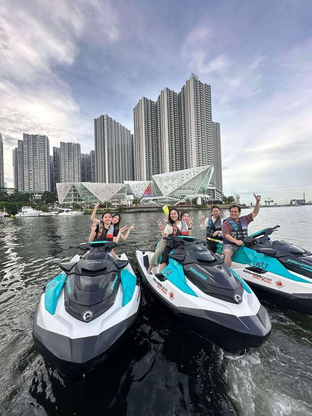 Johor Bahru : Seadoo JetSki 30mins Self Ride Tour (Double) - The route: Senibong Cove, Woodlands area, and the R&F Mall finish