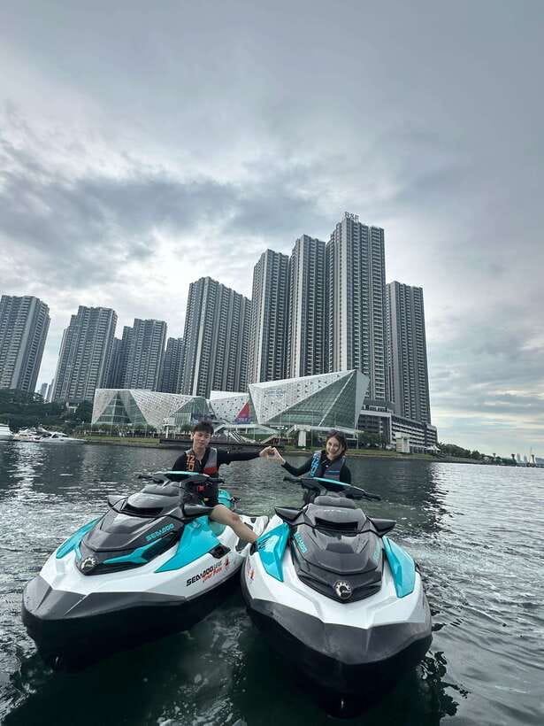 Johor Bahru : Seadoo JetSki 30mins Self Ride Tour(Single) - The route you will ride: Johor Straits landmarks from the water