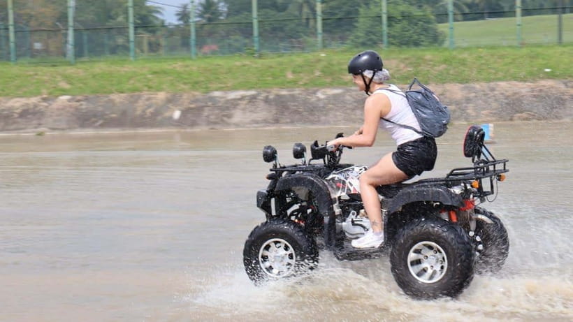 Langkawi ATV Mountain, Jungle and Waterfall - Mat Kasa Waterfall: the payoff stop and photo reality