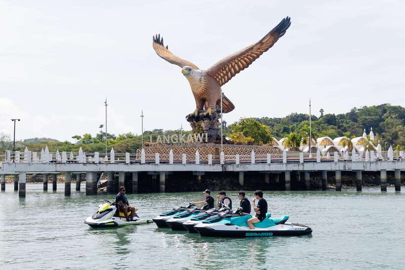 Langkawi Jet Ski Tour Dayang Bunting Free Drone Video - The timing reality: 3 to 4 hours, about 50 km, lots of “stop and go”