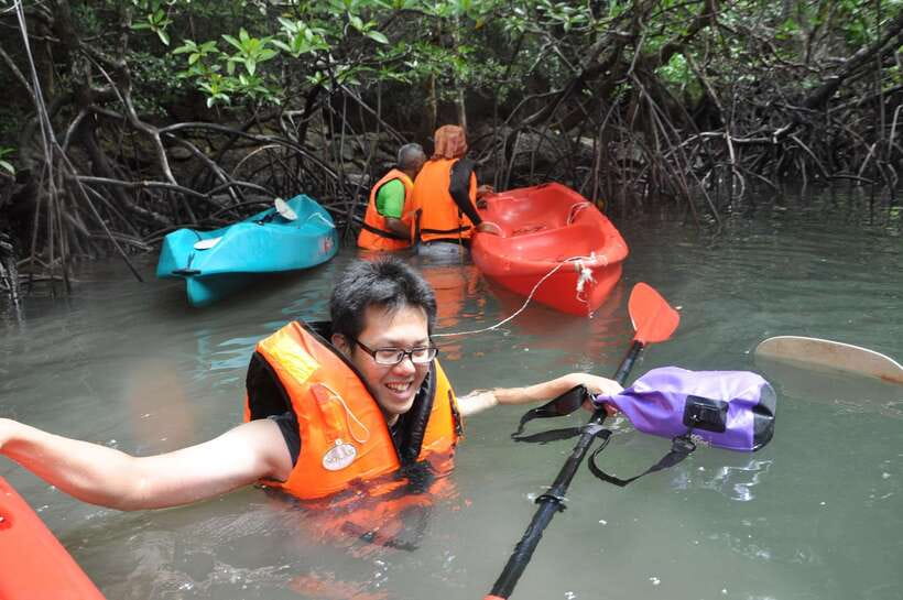 Langkawi: Kilim River Mangrove Safari Kayaking Tour - Lunch at a floating fish farm: a real break in the middle