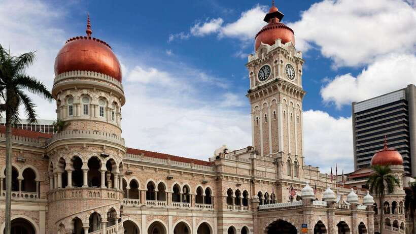 The Great Kuala Lumpur Tour with KL Tower Ticket & Lunch - National Mosque and Merdeka Square: modern faith, colonial-era lines, and a giant flagpole